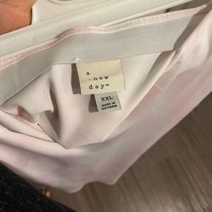 Light pink tye dye print slip skirt